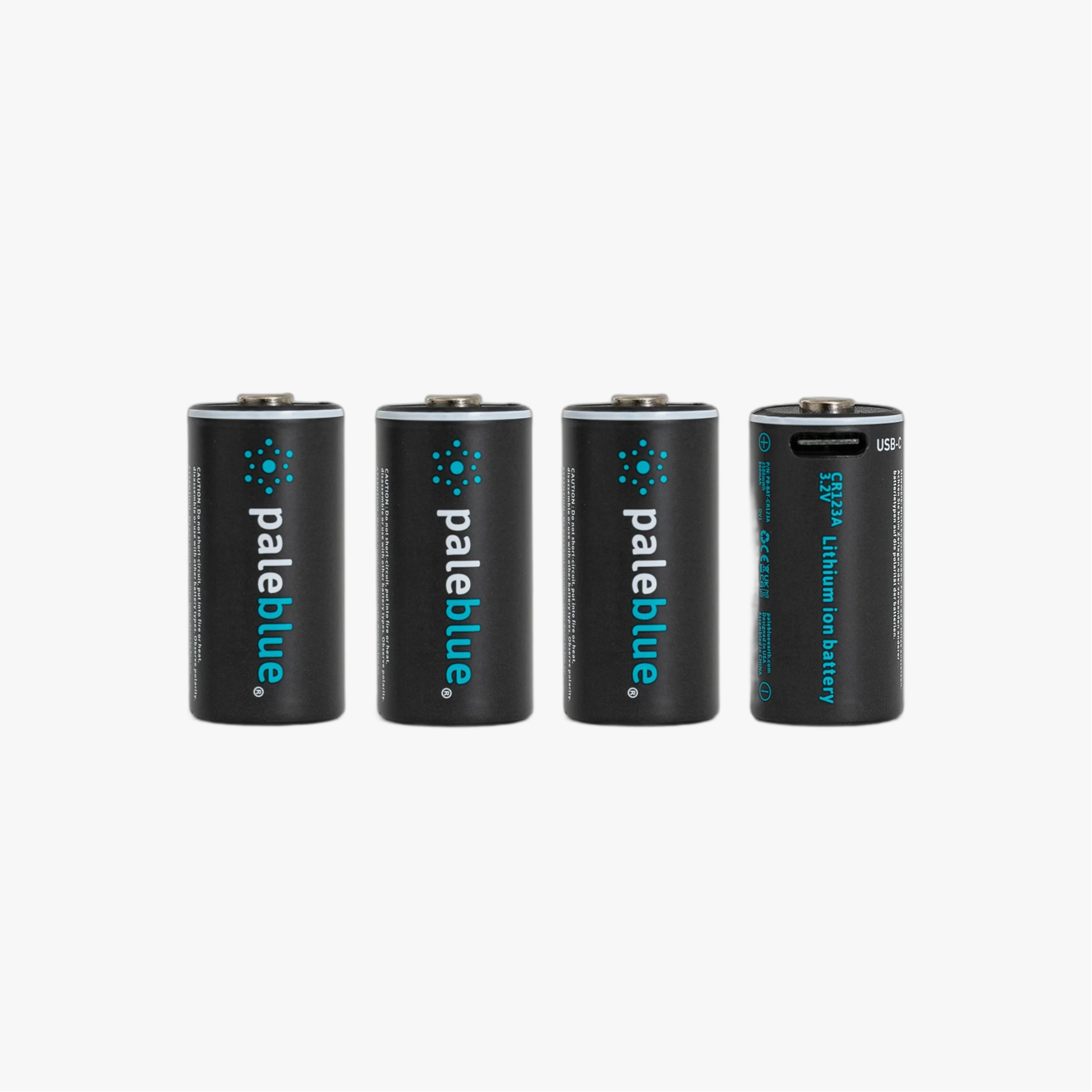 Piles CR123A rechargeables USB Pale Blue