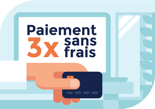 Facilité de paiement : en 3 fois sans frais !