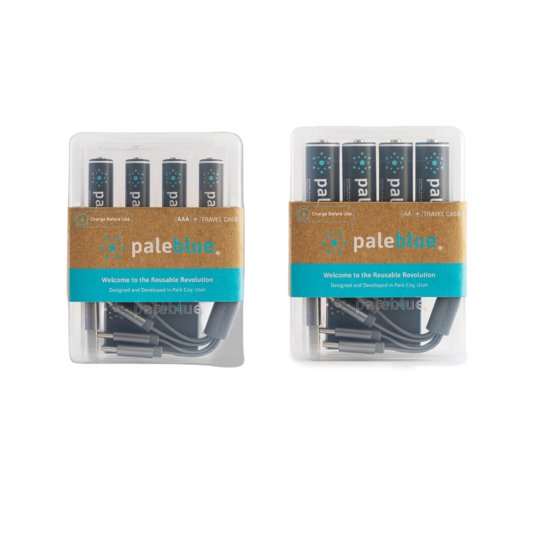 Pack de 8 Piles rechargeables USB AAA + AA type C