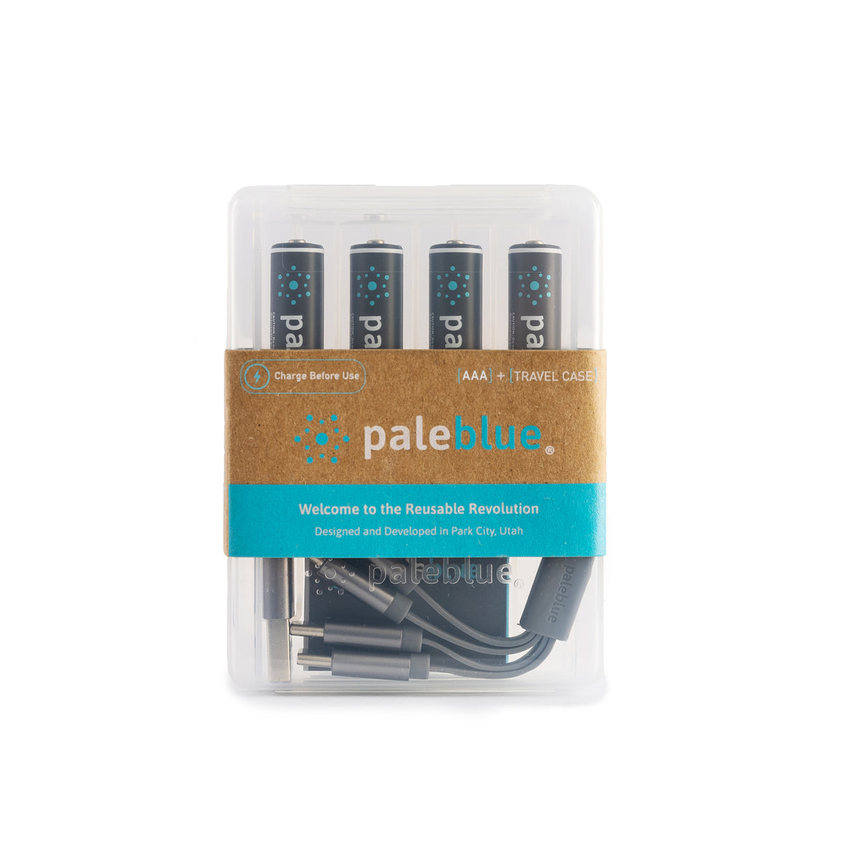 Piles Rechargeables USBAAA / LR03 Type C - Pale Blue